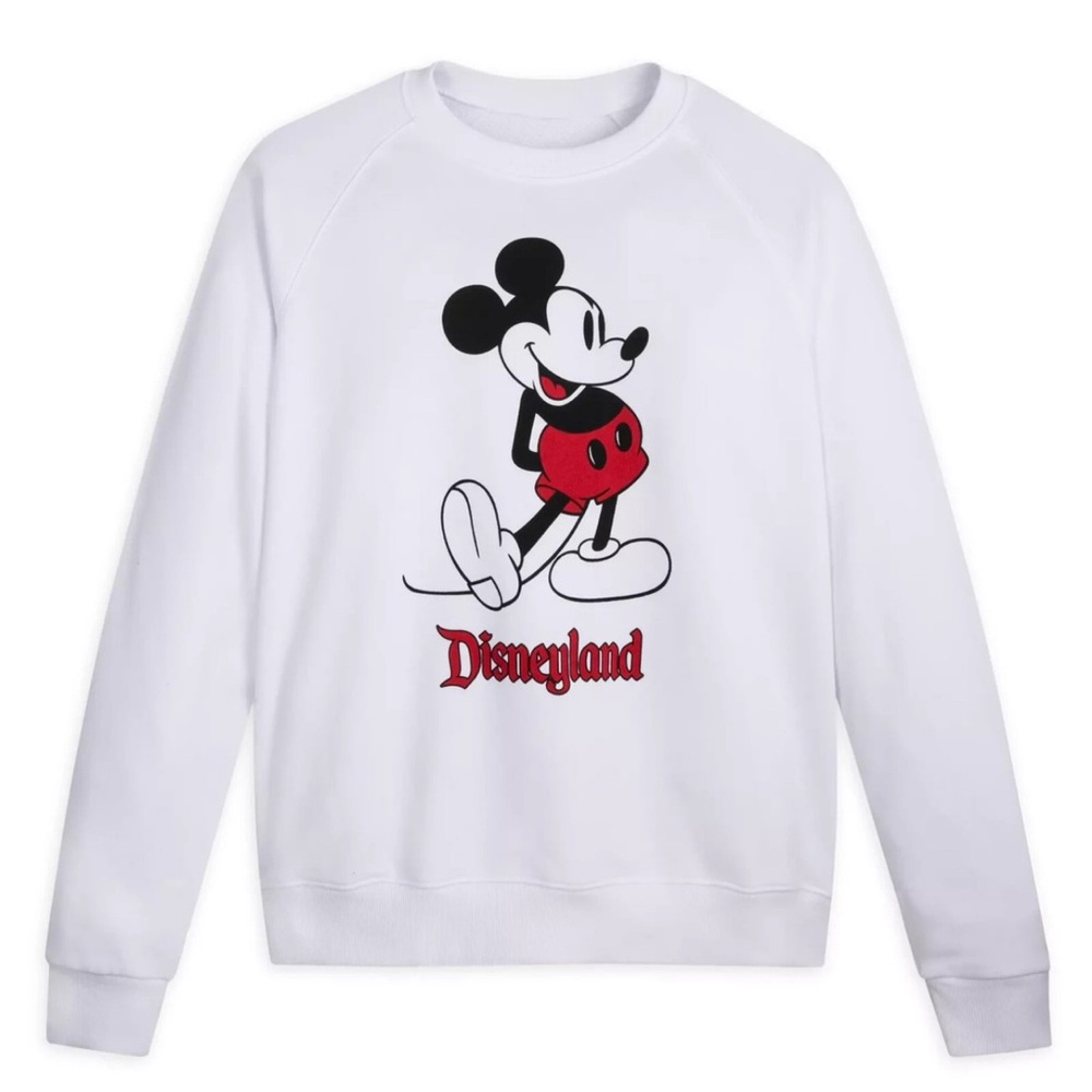 Disney White Crewneck Sweater with Mickey Mouse